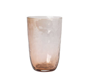 Broste Copenhagen Vasos martillados 50cl marrón - juego de 12 piezas Broste Copenhagen Vasos martillados 50cl marrón - juego de 12 piezas