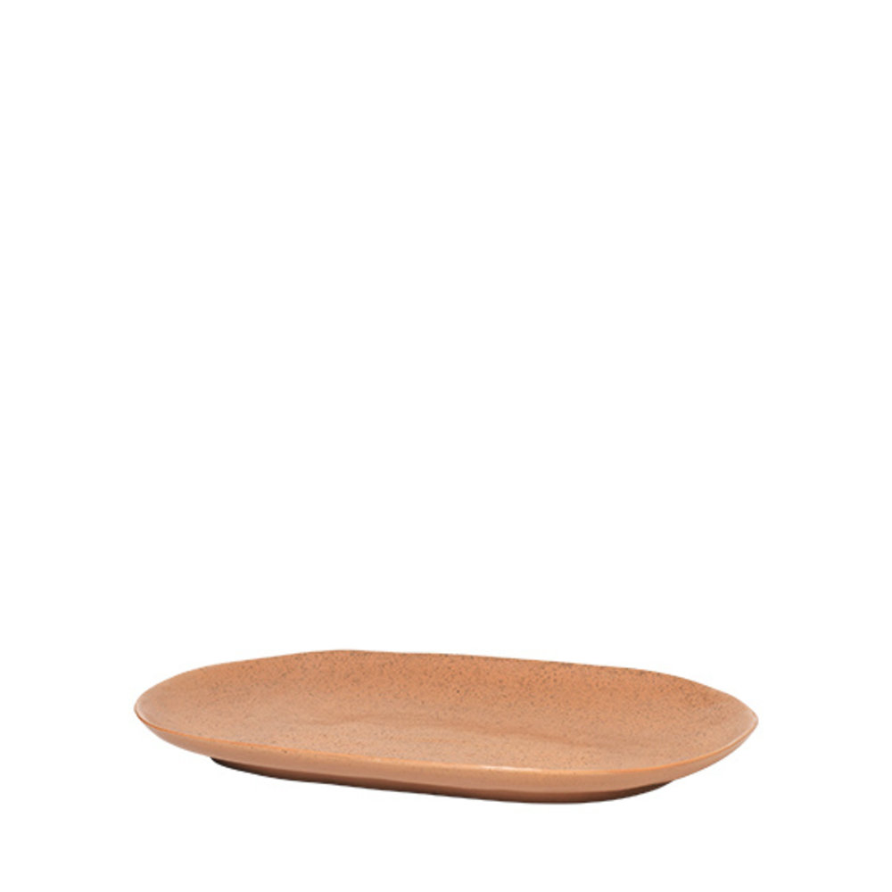 Broste Copenhagen Shape plate camel - W22,5XL36XH2,8CM Broste Copenhagen Shape plate camel - W22,5XL36XH2,8CM