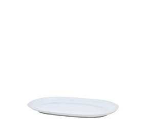 Broste Copenhagen Assiette de forme gris clair - W40XL25XH2,5CM Broste Copenhagen Assiette de forme gris clair - W40XL25XH2,5CM
