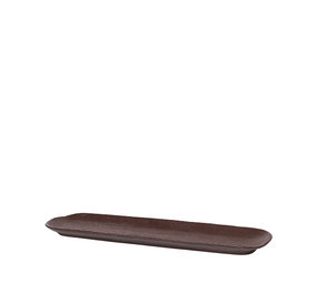 Broste Copenhagen Shape bord bruin - W40XL11XH2,5CM Broste Copenhagen Shape bord bruin - W40XL11XH2,5CM