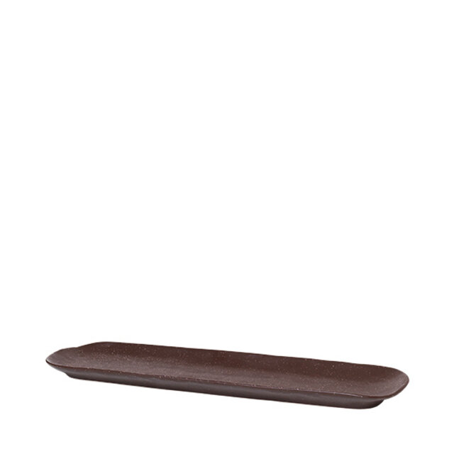 Broste Copenhagen Shape bord bruin - W40XL11XH2,5CM