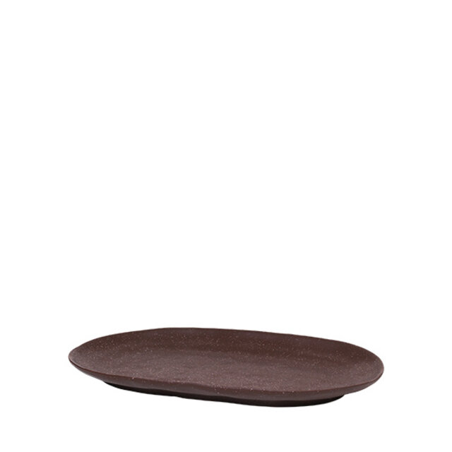 Broste Copenhagen Shape bord bruin - W29,5XL18,5XH2,5CM