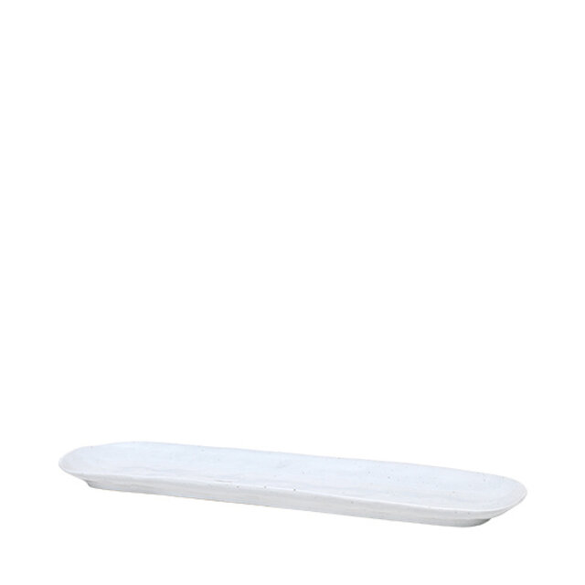 Broste Copenhagen Assiette de forme gris clair - W40XL11XH2,5CM