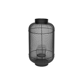 Broste Copenhagen Bull lanterna in metallo / vetro -Ø36XH67CM