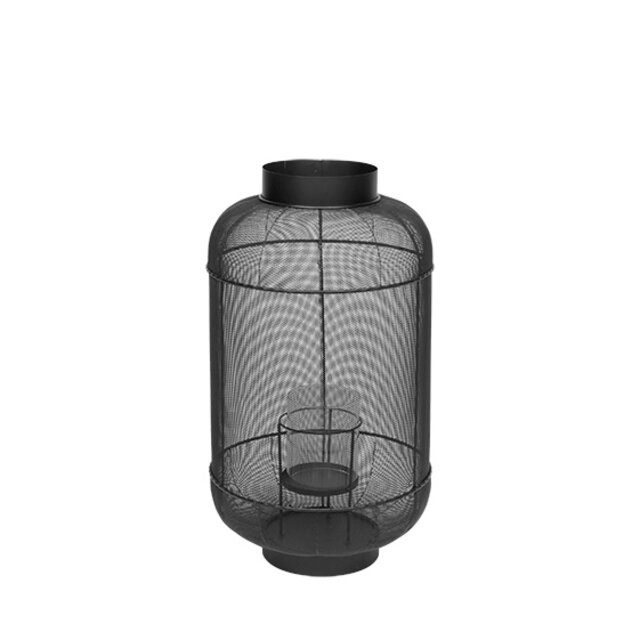 Broste Copenhagen Lanterne taureau métal / verre -Ø36XH67CM