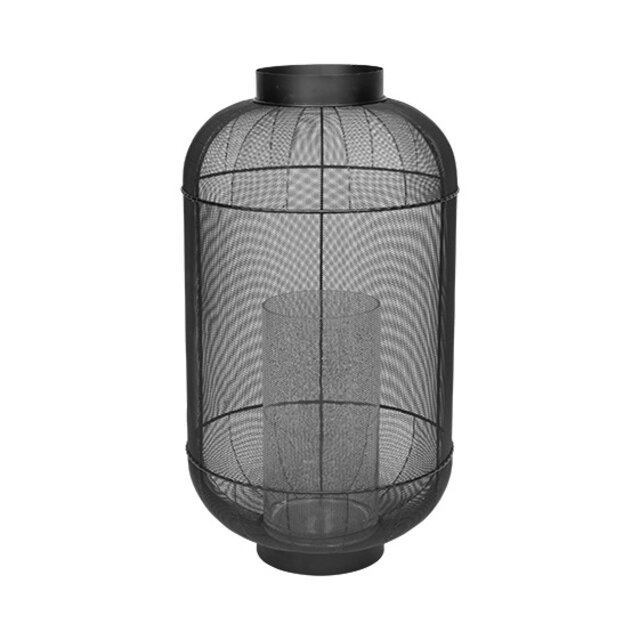 Broste Copenhagen Bull lantern metal / glass -Ø46,5XH82,5CM
