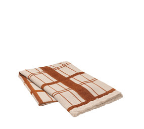 Broste Copenhagen Coton à carreaux à carreaux - W130XL180CM Broste Copenhagen Coton à carreaux à carreaux - W130XL180CM