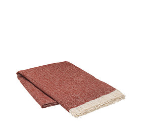 Broste Copenhagen Soren plaid coton marron - W130XL180CM Broste Copenhagen Soren plaid coton marron - W130XL180CM