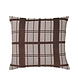 Broste Copenhagen Chequer kussen bruin incl vulling - W60XL60CM Broste Copenhagen Chequer kussen bruin incl vulling - W60XL60CM