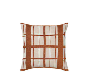 Broste Copenhagen Coussin Checker avec remplissage - W50XL50CM Broste Copenhagen Coussin Checker avec remplissage - W50XL50CM