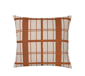 Broste Copenhagen Coussin Checker avec remplissage - W60XL60CM Broste Copenhagen Coussin Checker avec remplissage - W60XL60CM