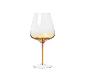 Broste Copenhagen Juego de copas de vino tinto ámbar de 12 piezas