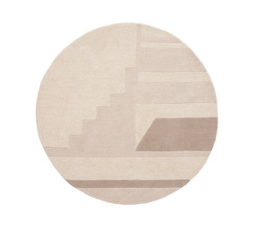 Broste Copenhagen Tapis Line laine - Ø140CM Broste Copenhagen Tapis Line laine - Ø140CM