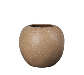Broste Copenhagen Vase poterie pomme café - Ø31XH28CM Broste Copenhagen Vase poterie pomme café - Ø31XH28CM