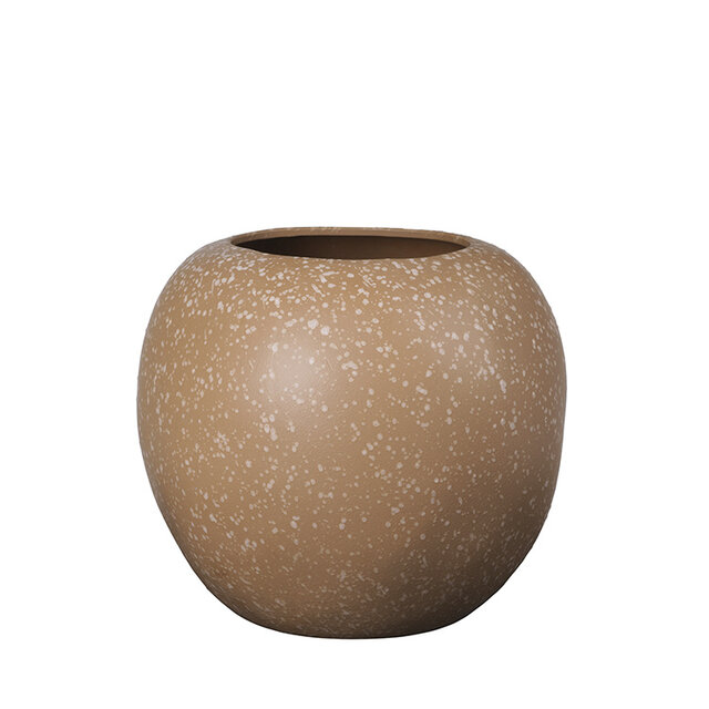 Broste Copenhagen Apple vase pottery coffee - Ø31XH28CM