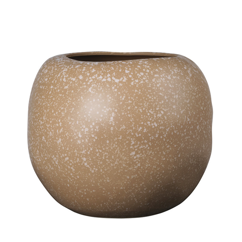 Broste Copenhagen Eplevase lergods kaffe - Ø41,5XH34,5CM Broste Copenhagen Eplevase lergods kaffe - Ø41,5XH34,5CM