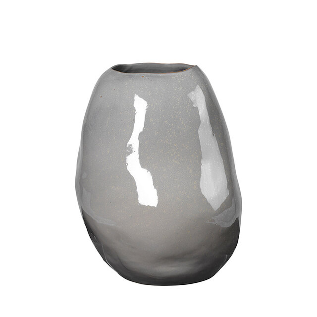 Broste Copenhagen Organic vase drizzle - W34,5XL33,5XH43CM Broste Copenhagen Organic vase drizzle - W34,5XL33,5XH43CM