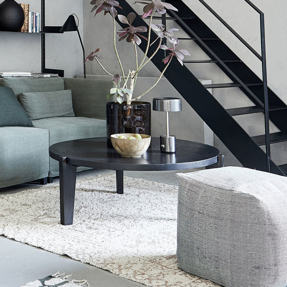 House Doctor Bali coffee table - black Ø110cm House Doctor Bali coffee table - black Ø110cm