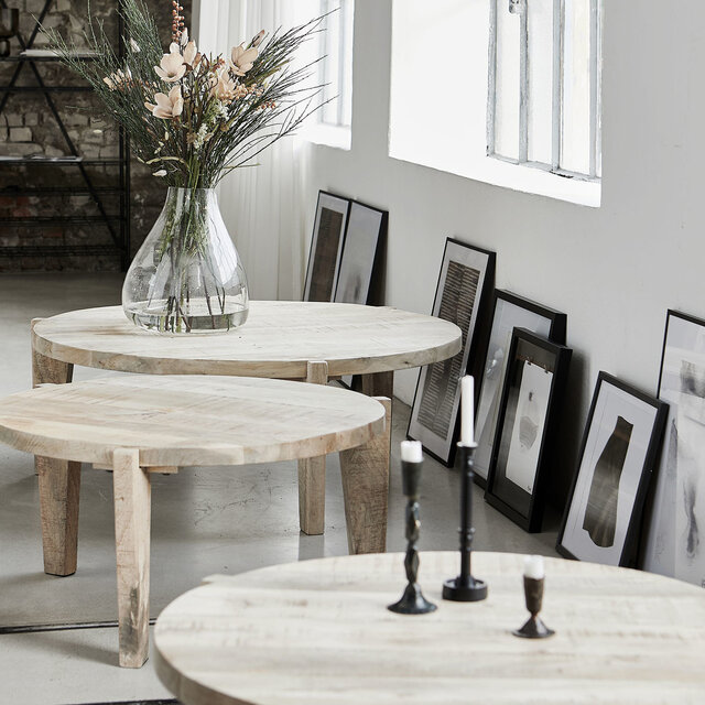 House Doctor Table basse Bali - naturel Ø110cm