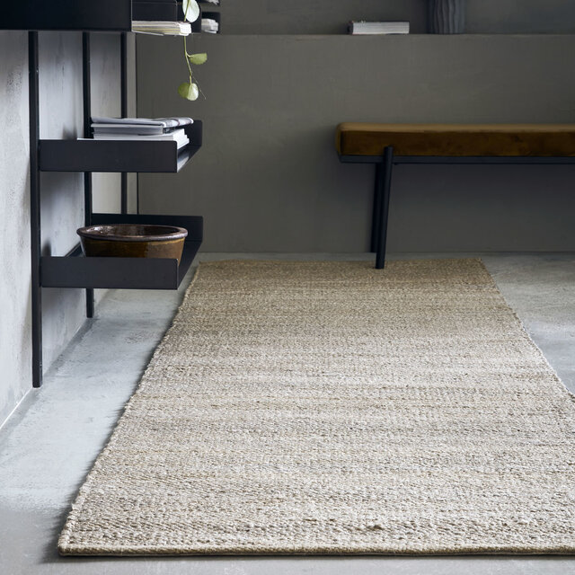 House Doctor Tapis Hempi - gris clair 90x300cm