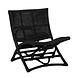 Bloomingville Baz lounge stoel rotan - zwart Bloomingville Baz lounge stoel rotan - zwart
