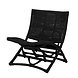 Baz lounge chair rattan - black Baz lounge chair rattan - black