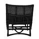 Bloomingville Baz lounge stoel rotan - zwart Bloomingville Baz lounge stoel rotan - zwart