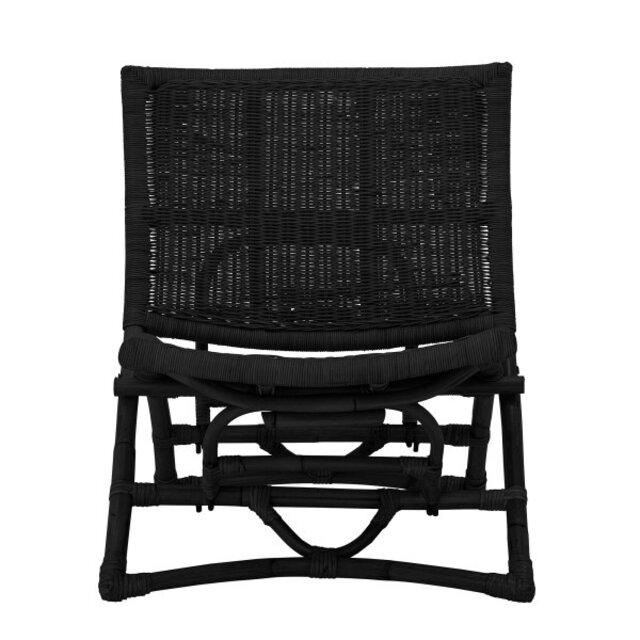 Bloomingville Baz Loungesessel Rattan - schwarz
