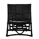 Bloomingville Baz lounge stoel rotan - zwart Bloomingville Baz lounge stoel rotan - zwart
