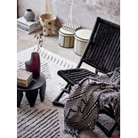 Bloomingville Chaise longue Baz en rotin - noir Bloomingville Chaise longue Baz en rotin - noir