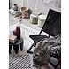 Bloomingville Baz lounge stoel rotan - zwart Bloomingville Baz lounge stoel rotan - zwart