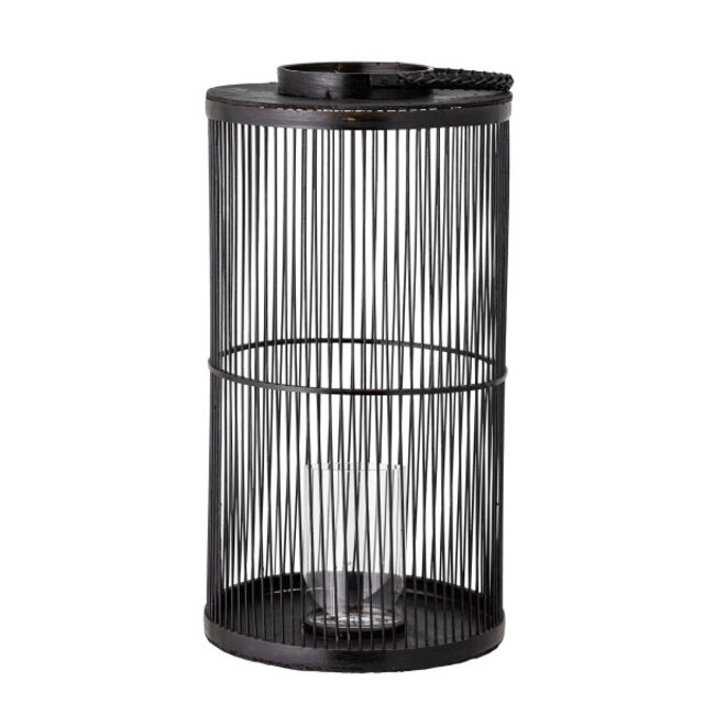 Bloomingville Effie lanterne - bambus / glas