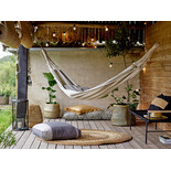 Bloomingville Effie lantern - bamboo / glass Bloomingville Effie lantern - bamboo / glass