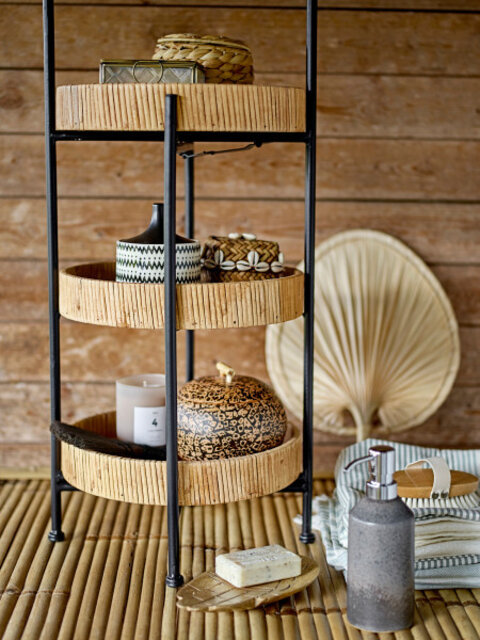 Bloomingville Table d'appoint Deva en rotin - naturel