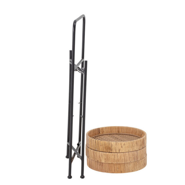 Bloomingville Table d'appoint Deva en rotin - naturel