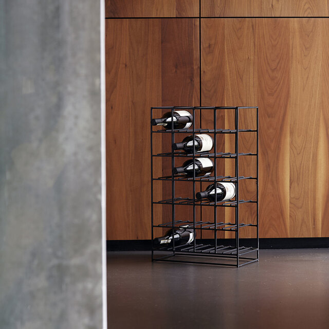 House Doctor 24 wine rack - black House Doctor 24 wine rack - black
