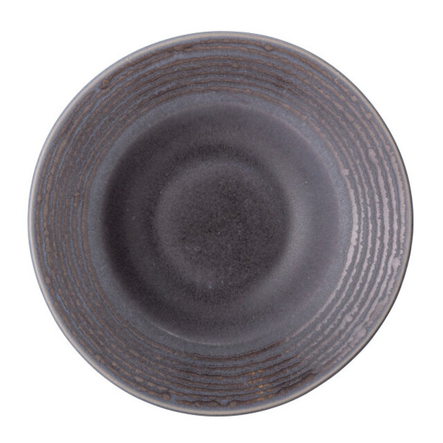 Bloomingville Assiette à pâtes Raben grise Ø29,5cm - set de 4 pièces