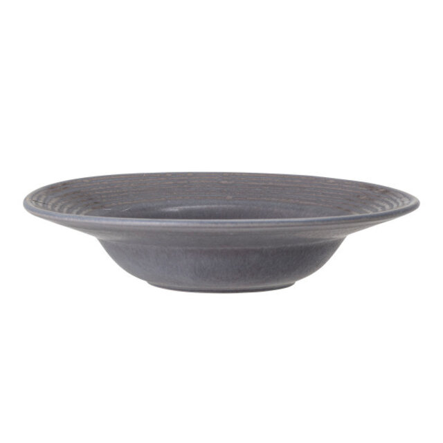 Bloomingville Assiette à pâtes Raben grise Ø29,5cm - set de 4 pièces