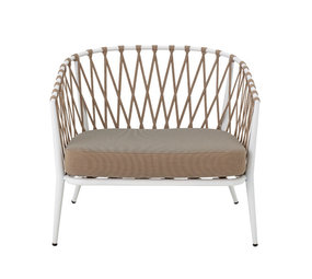Bloomingville Cia Lounge stol - hvid Bloomingville Cia Lounge stol - hvid