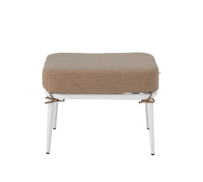 Bloomingville Puf / taburete cia - blanco Bloomingville Puf / taburete cia - blanco