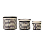 Bloomingville Islim manden - set van 3 stuks Bloomingville Islim manden - set van 3 stuks