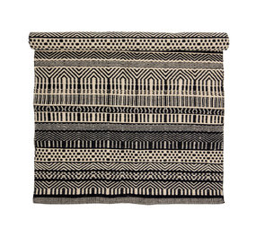 Bloomingville Joob Teppich Wolle - schwarz