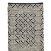Nordal Tapis tissé Chindi - cuir / coton Nordal Tapis tissé Chindi - cuir / coton