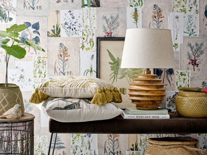 Bloomingville Isser kussen - groen