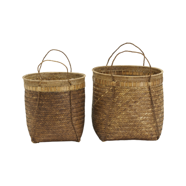 House Doctor Paniers Bali - set de 2 pièces Ø45 et Ø40