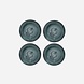 House Doctor Serveur borden - groen Ø18cm - set van 8 stuks House Doctor Serveur borden - groen Ø18cm - set van 8 stuks