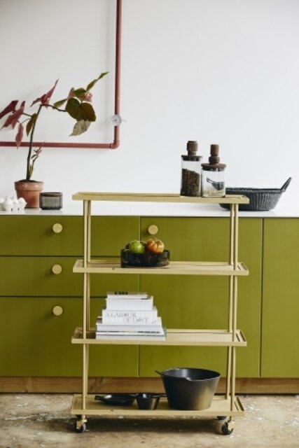 Nordal Kamo trolley - brass