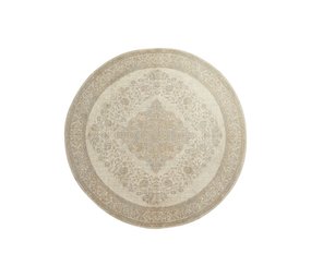 Nordal Pearl woven rug - sand / beige Ø240cm