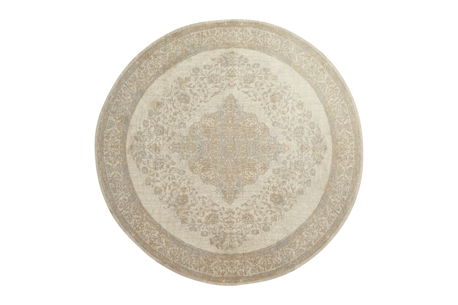 Nordal Perlgewebter Teppich - Sand / Beige Ø240cm
