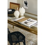 Nordal Etne dining table - gold Nordal Etne dining table - gold